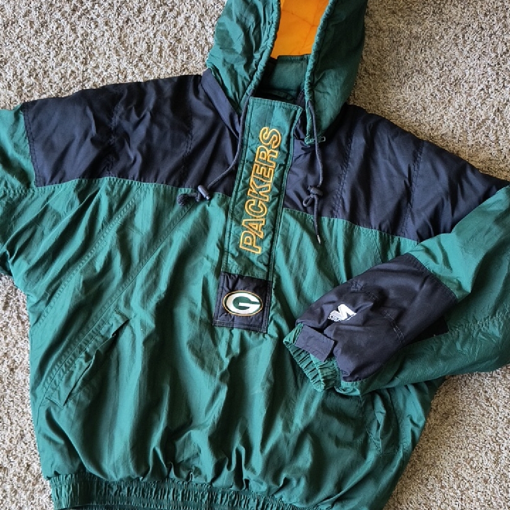 VTG Starter Pullover Green Bay Packers Jacket XL